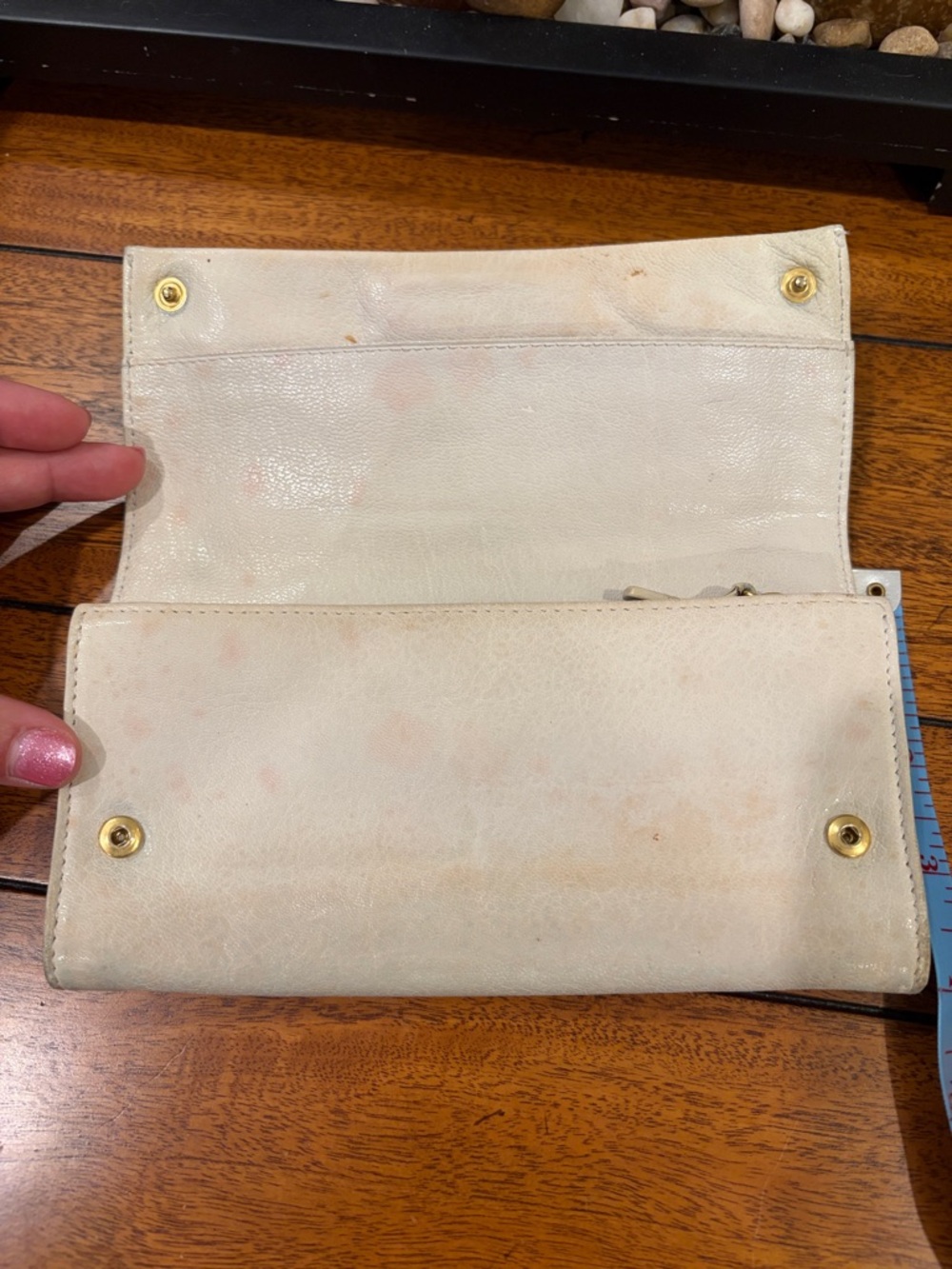MIU MIU SNAP WALLET cream authentic - Picture 4 of 10